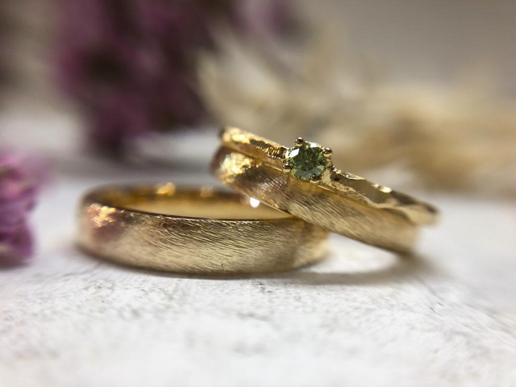 Absolut klassische Düne-Trauringe mit Vorsteckring Olivi, Ringe vom Goldschmied